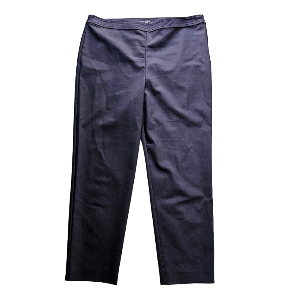 St. John Caviar Straight Leg Trousers size 14